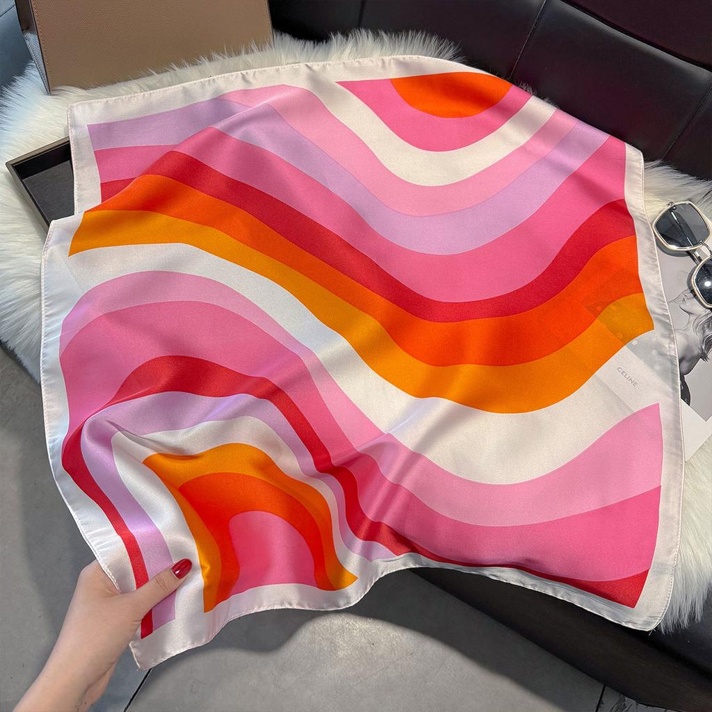 Eșarfă Pătrată din Mătase Paisley NOUĂ Femei Șal Satinat Wrap Hijab Bandă de Păr de Mână de Lux Batic de Cap 70*70cm Eșarfă Bandană