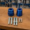 Motorcycle Handlebar End Plug with Mounting Screws Anodized Machined Black