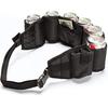 Beer Can Belt Adjustable Quick Release Multi-compartment Large Capacity with Zipper Pocket