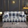 1/2/3/4 Seater Stretch Sofa Cover Elastic Printed Sofa Cover With Skirt Non-slip Armchair Slipcover for Living Room Hotel 1Pcs