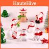 Charming Christmas Tree Santa Claus Snowman Ornaments Delightful Miniature Garden Decor For All Occasions