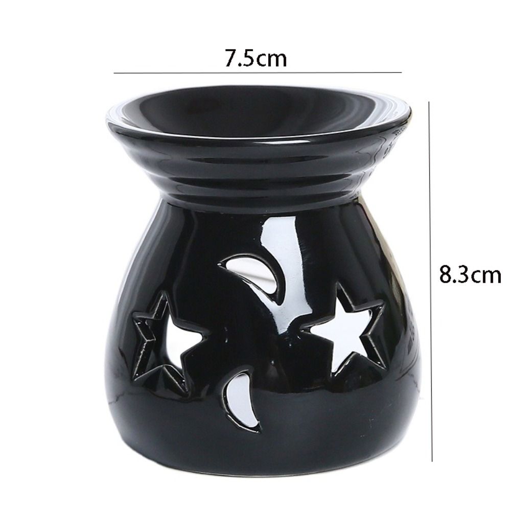 Durable Candle Essential Oil Burner Colorful Aroma Candle Holder Star Moon Incense Burner  Tealight