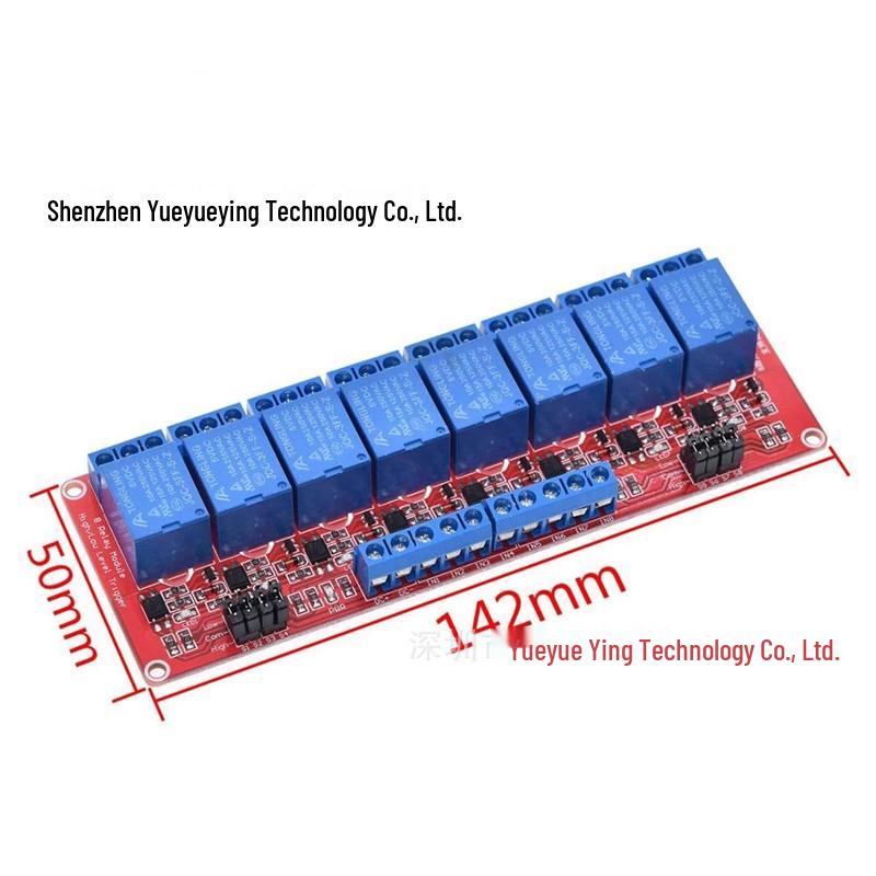 Multi-Channel Relay Module: 5V/12V/24V Optocoupler Isolation, High/Low Level Trigger, Microcontroller Compatible
