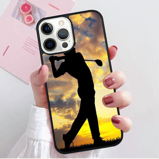 GOLF GOLFER GOLFING SUNSET Phone Case Cover For IPhone 18 17 Air 16 15 14 Plus 11 Pro Max 13 Pro Max 12 Max Coque