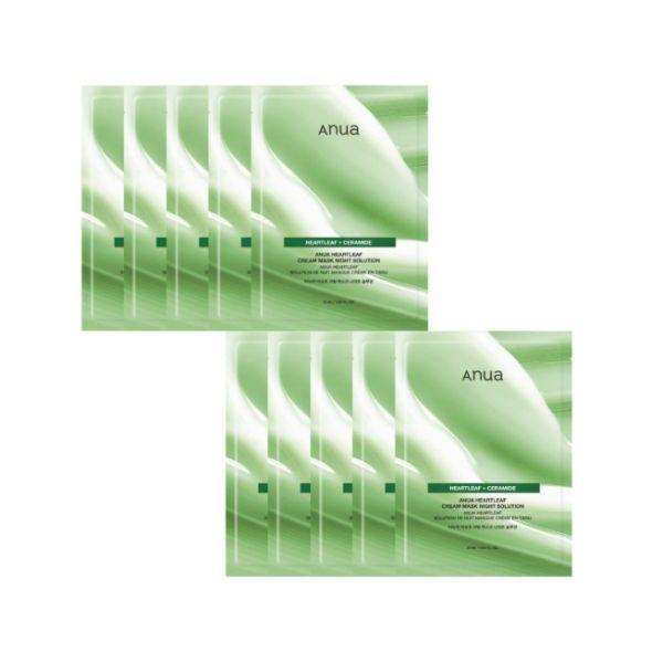 ANUA Heartleaf Cream Mask Night Solution 10ea