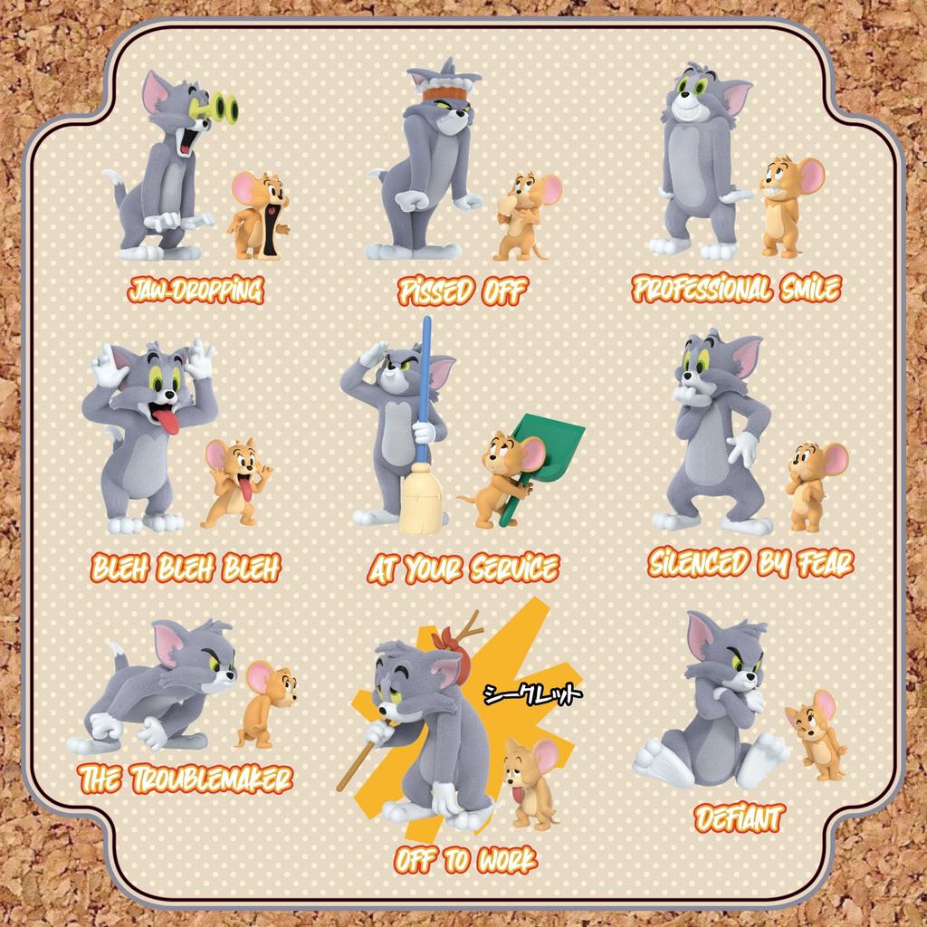 52TOYS BLINDBOX TOM and States of Mind Series Blind Box Trading Tom and Gachapon Collectible Perfect Gift for and 8cm JERRY Figures, Jerry,