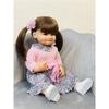 Full Body Soft Silicone Lifelike Real Touch Reborn Baby Girl Lovely Betty With Long Hair Toddler Princess Doll