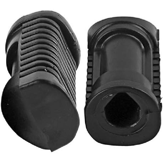 KIMISS Motorcycle Front Footpegs Plate Footrest Rubber Pad Grip Cover for Honda 125cc CG 125 + Footrest Rubber Grip Footrest Rubber Pad Foot Peg