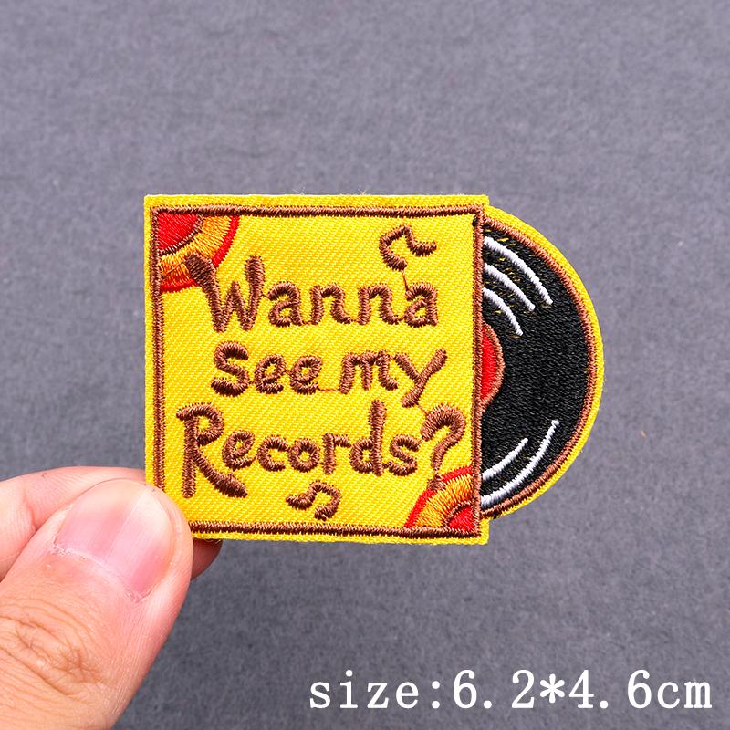 Skull Punk Embroidery Patches For Clothing Hip Hop Animal Patch Iron On Patches On Clothes Heart Sexy Patch For Clothes Stickers