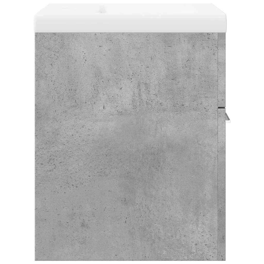 2 Piece Bathroom Furniture Set Concrete Grey Particleboard