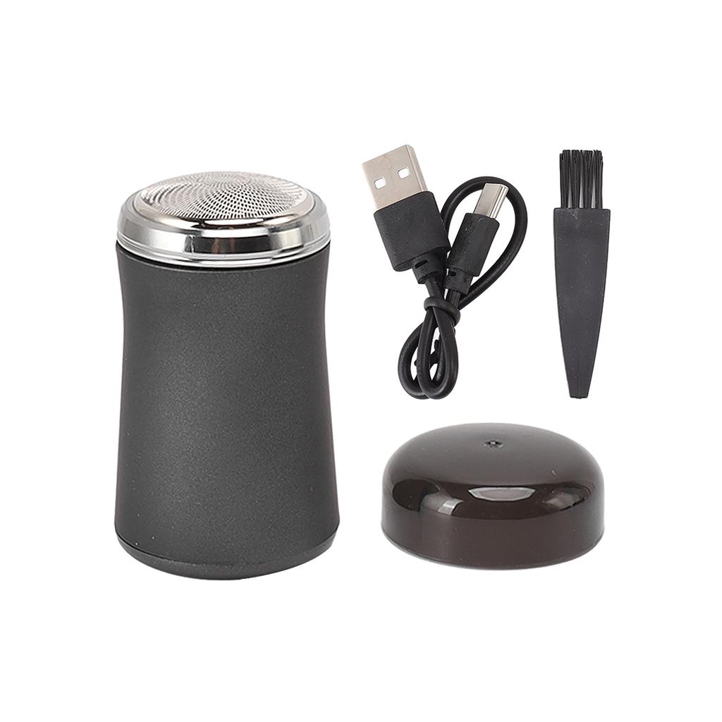 Mini Electric Beard Clipper Portable Washable Beard Knife for Christmas New Year Gifts Black