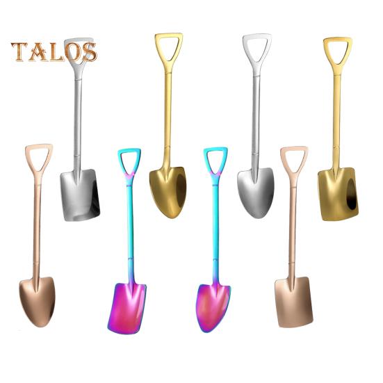 

8 шт., набор ложек для арбуза из нержавеющей стали, вакуумные антикоррозийные ложки с титановым покрытием для кофейных десертов