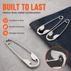 5pcs Heavy Duty Giant Safety Pins Fashion Jumbo Safety Pins Funny Extra Large Pins  For Laundry