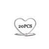 WTEMPO Wedding Place Card Holders for Table Heart Wedding Table Number Holders Mini Picture Photo Stands for Bridal Shower Party Vertical Label Holder