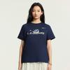 Li-Ning Sport Lifestyle Series Round Neck Letter Print T-Shirt Women tops ATSW276-7