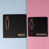 1pc New Acrylic Washroom Signage Men's And Women's Bathroom Public Toilet Door Signage Hotel Toilet Reminder Signs