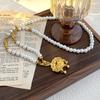 National Style Ping An Ruyi Lock Tassel Pearl Necklace Women'S Long Sweater Chain Retro Pendant Cheongsam Accessories