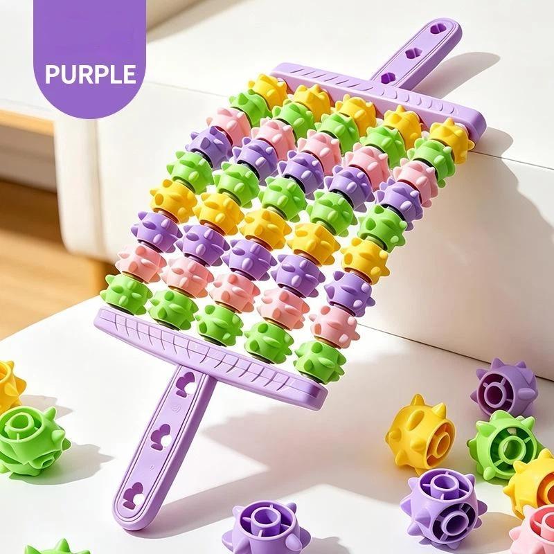 Colorful Bendable Five-Row Yoga Massage Stick Curved Non Slip Fascia Stick Massage Roller For Training Muscle Relaxation Body