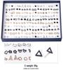Korean 100-Pair Plastic Boxed Earrings Set - Soft Clay Drip Design, Diamond Glue Needle, Anti-Allergic.