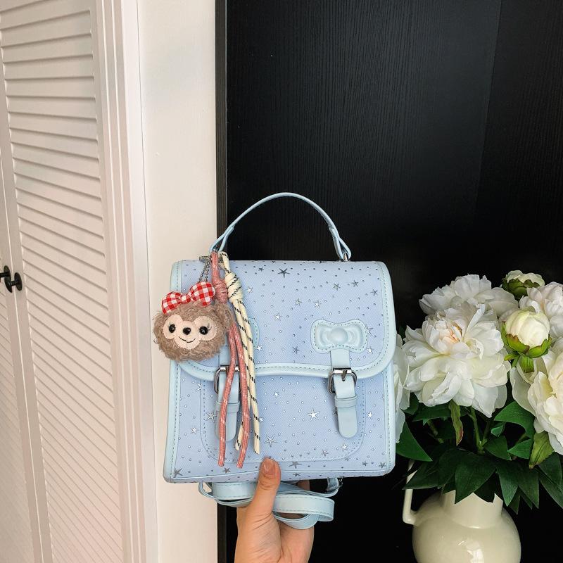 Schoolbag Star Backpack Women's 1011 New Trendy Fashion Attendance Versatile Handbag Student Travel Mini Backpack
