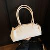 Niche Underarm Bag Women's High-end Shoulder Bag Simple Solid Color Baguette Bag Versatile Tote Bag