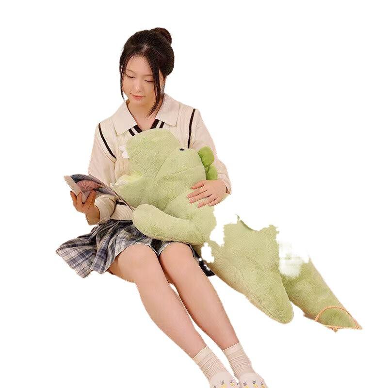 Cartoon Dragon Dinosaur Plush Bed Pillow Super Soft Plush Toy with PP Cotton Interior for Teen Girls Birthday Surprise Gift