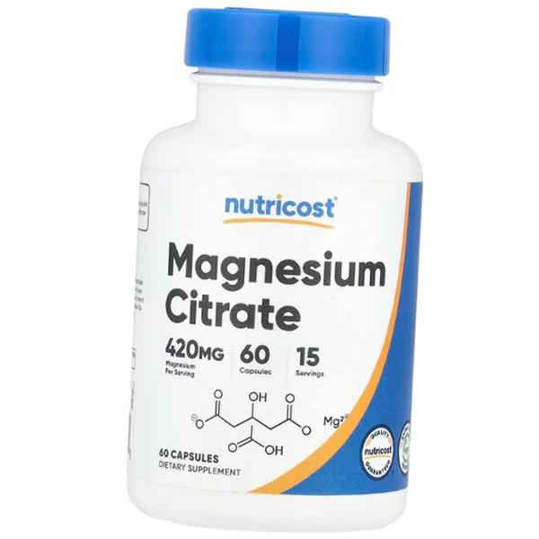 

Магний Цитрат, Magnesium Citrate 420, Nutricost (36647017) 60caps