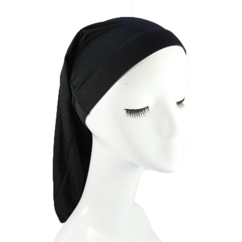 Long Tail Hair Wrap Caps for Men Soft Polyester Head Wrap Quick Drying Towel Turban Hat for Dreadlocks Various Hairstyles