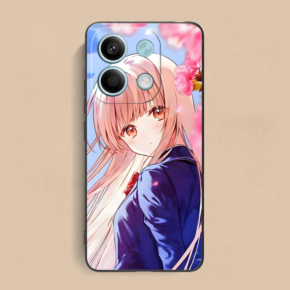 Angel Mahiru Shina Phone Case for Xiaomi Redmi Note 14 13 12 11 S Pro Plus 4G 5G Soft TPU Shockproof Cover