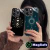 Sun Moon Mobile Cell Phone Case for iPhone 17 16 15 14 13 12 11 Air Pro Max Plus Mini MagSafe Glass Colorful Cover Cover Luxury