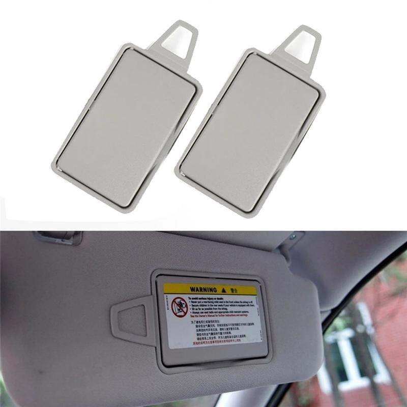 1Pair Plastic Sun Visor Mirror Cover For Mercedes W211 W219 2003-2010 Sun Shade Makeup Mirror Caps 2108102510 2118110010 L+R