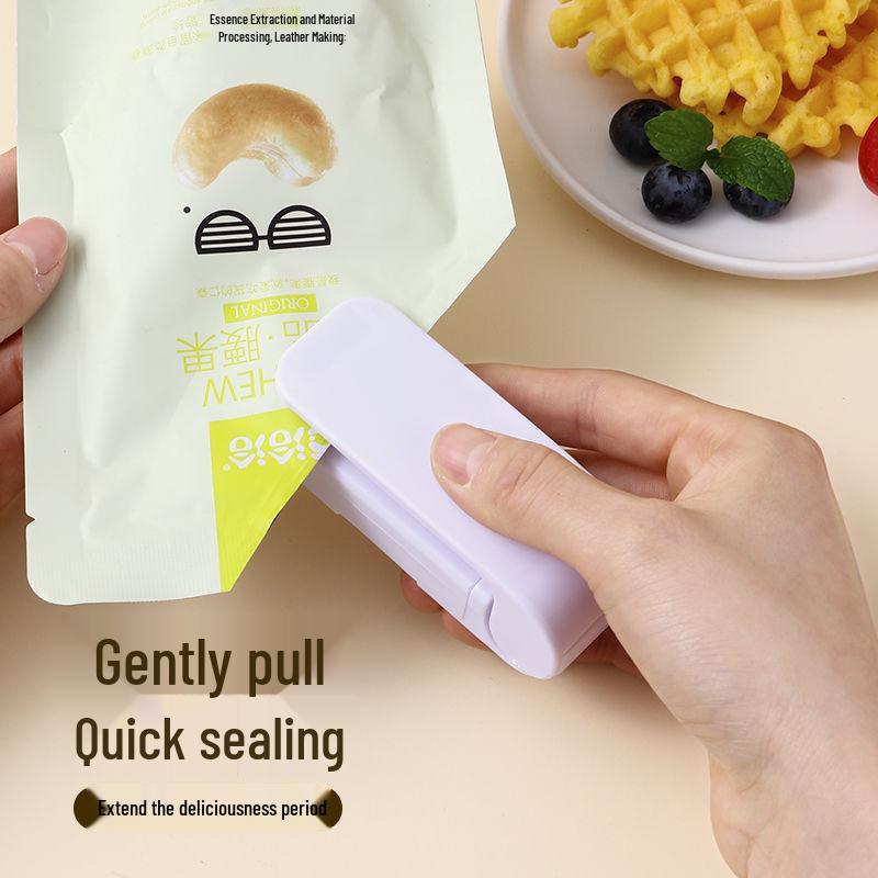 Portable Mini Heat Sealer for Plastic Bags - Household Hand-Press Sealing Machine
