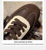 Women's Retro Colorblock German Trainers 2025, Versatile Inner Heightening Round Toe Lace-up Casual Sports Shoes, Forrest Gump Style.