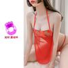 Sexy Open underwear women's court nightgown Chinese demeanor ancient large size perspective suit sexy taste temptation belly pocket