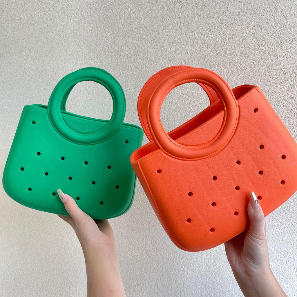 EVA Ultraleichte DIY Lochhandtasche - Trendige Strandtasche für Damen