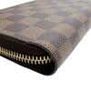 Louis Vuitton Damier Zippy Long Wallet Purse Damier Canvas Brown Unisex N41661 Used