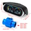 2 IN 1 LCD Meter Water Temperature Gauge+Volts with Sensor Radiator Temp Joint Pipe Sensor 26-40mm Hose Adapter for Car 12V24V