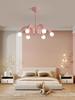 Nordic Pendant Lamp Black Beige Pink Metal Home Art Deco Chandelier Lighting Parlor Bedroom Dining Room Hanging Lamp E27 Bulb