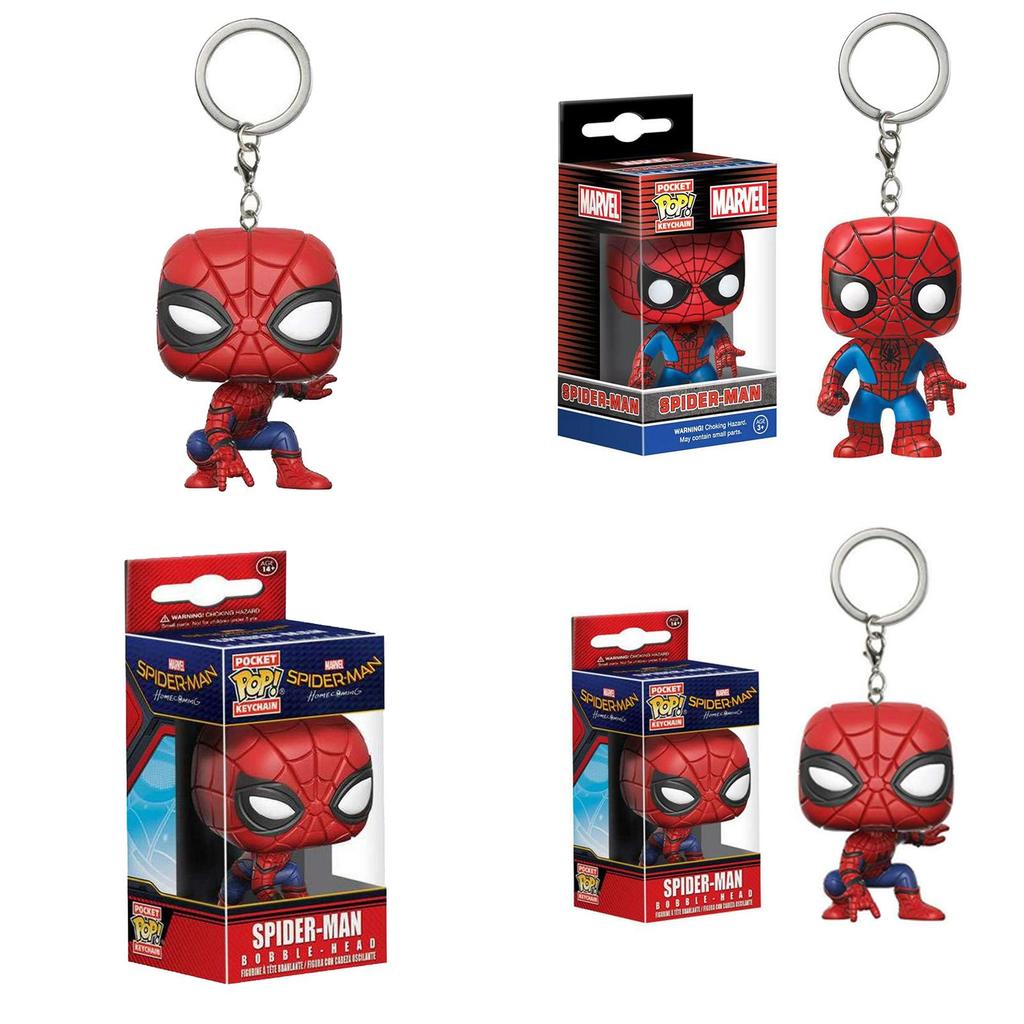 Spider-Man Universum Sammlerstücke Mit Ständer, Umhang Und Schlüsselanhänger