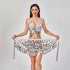 Sequin Tassel Belly Dance Hip Scarf & Waist Chain Set