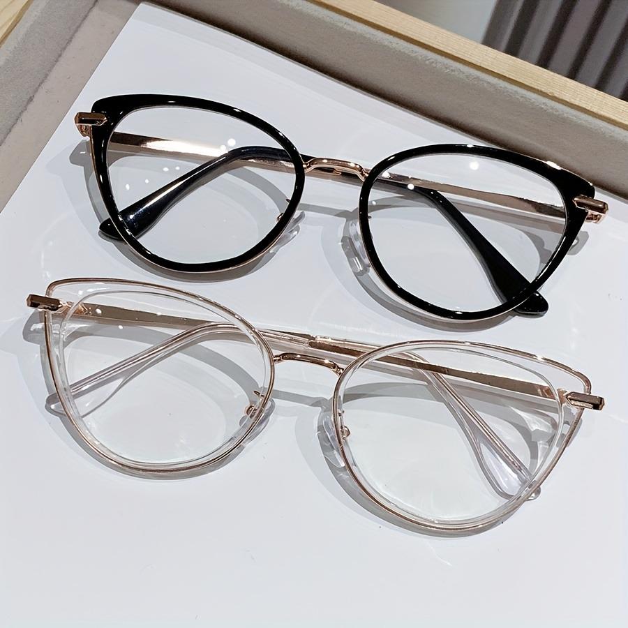 Cat-Eye Metal Frame Reading Glasses for Men & Women Office Eyewear Modern Eyewear Premium Eyewear Vision Aid
