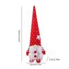 Valentine's Day Gnome Statues Knitted Decorations Mini Figurines Decorative Faceless Doll Statues 1PC