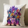 Anime Sofa 45X45cm Pillowcase Kpop Cushion Cover Demon Hunters Bedroom