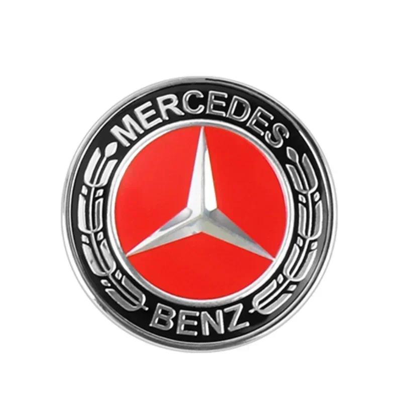 57mm car aluminum hood emblem front badge modification accessories suitable for Mercedes Benz AMG A B C E G W212 W213 W214