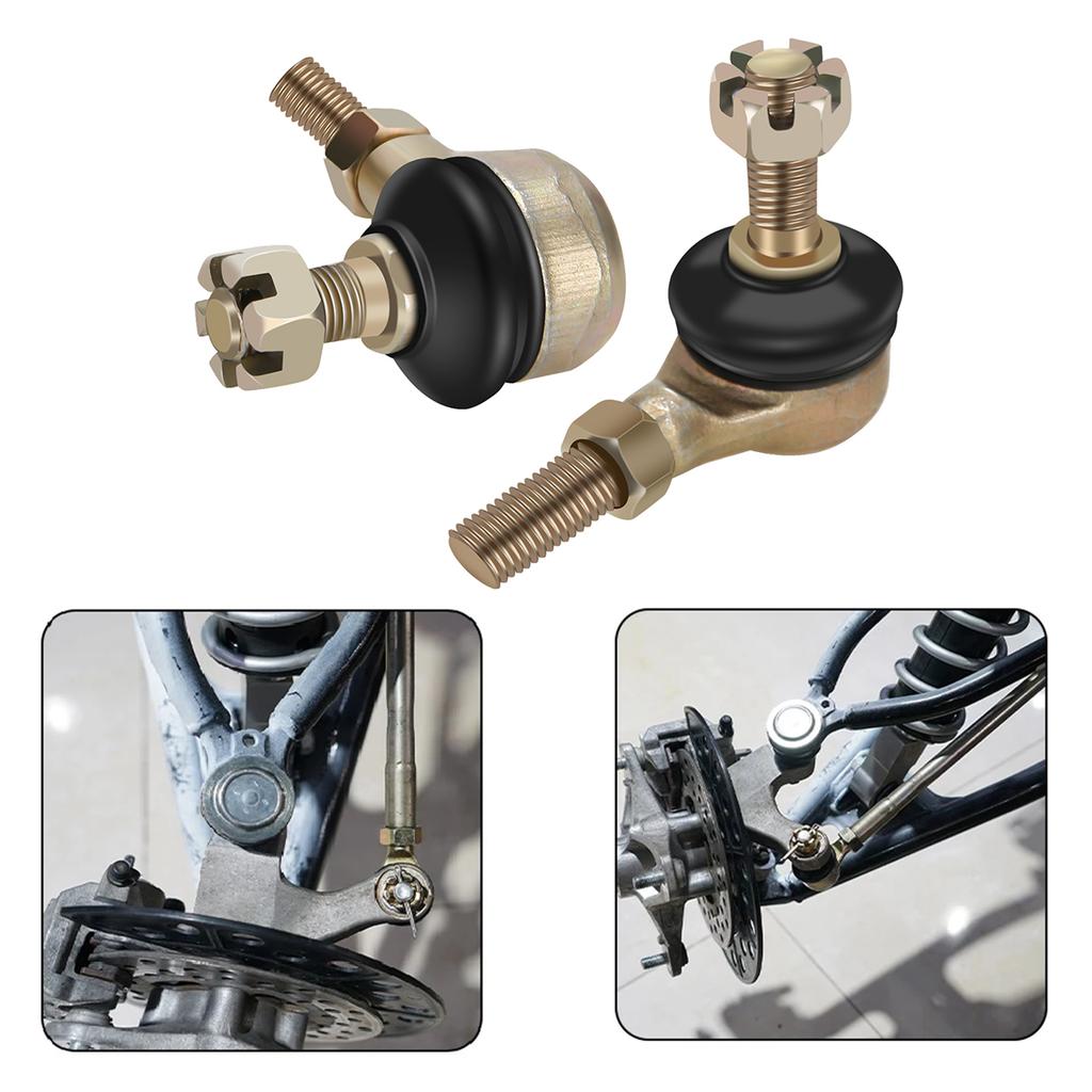 M10 Tie Rod End for ATV 10mm Top & Side Thread Left and Right Hand Tie Rod Ball Joint Compatible with Raptor 700 YFM700R