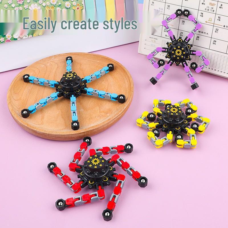 

Transformable Mechanical Chain Gyroscope Robot Toy for Kids - Educational & Stress-Relief OPP Pack