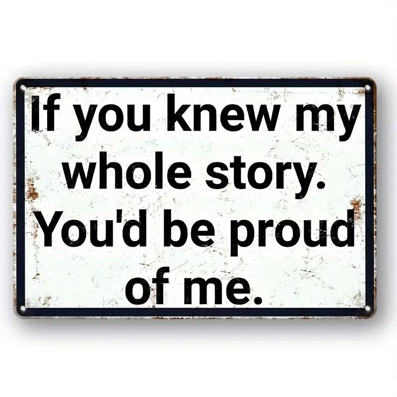 Humorous Satirical Phrases Aluminum Sign Vintage Metal Sign For Home, Cafe Bar Club, Garage, Spaces LivingRoom Wall Decor