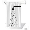 Nordic Modern Minimalist Polyester Waterproof Shower Curtain Cloth Partition Shower Curtain Bathroom Supplies To Send 12 Hooks