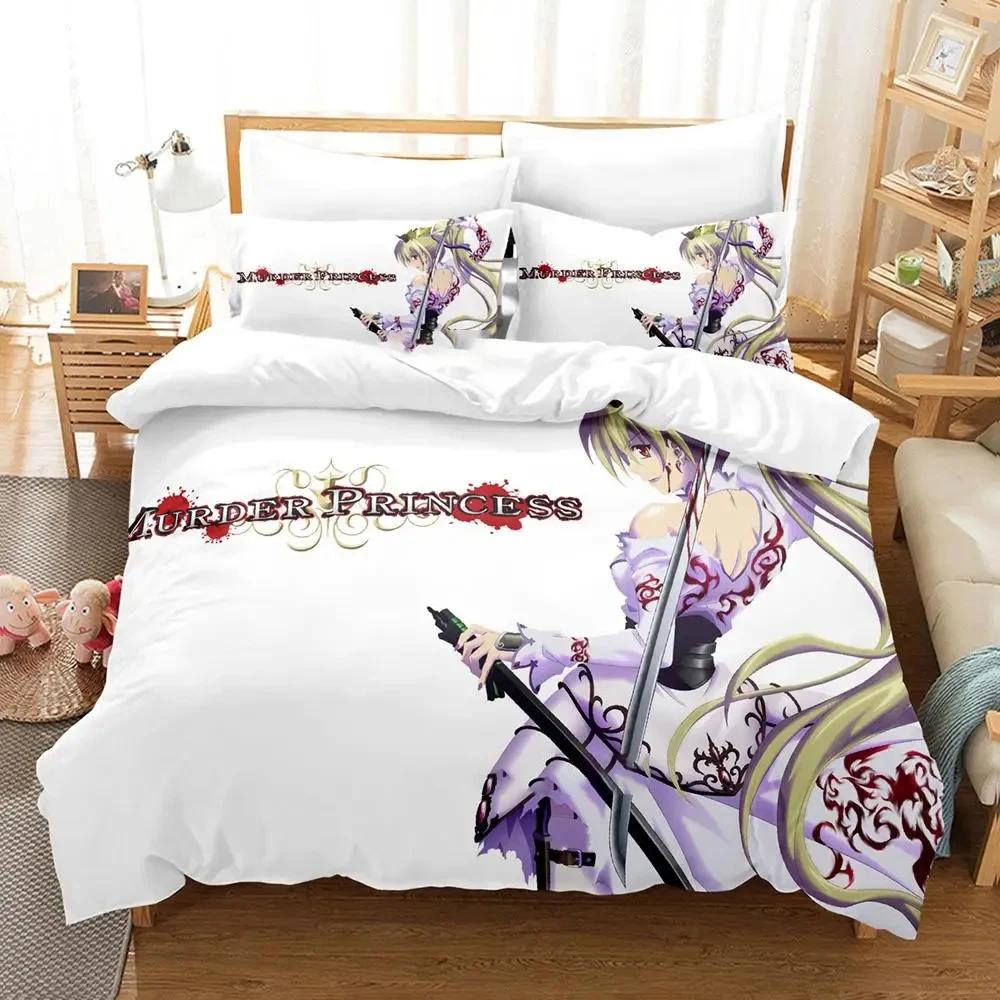 2024 Murder Princess Adult Boys Bedding Set Single Twin Full Queen King Size Duvet Cover Sets Anime parure de lit