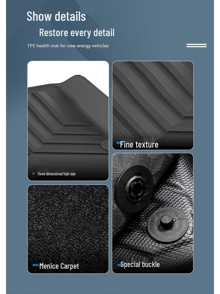 Eco-friendly TPE Car Floor Mats for 23-25 Avatar 12 Models - Includes Trunk and Seat Back Mats